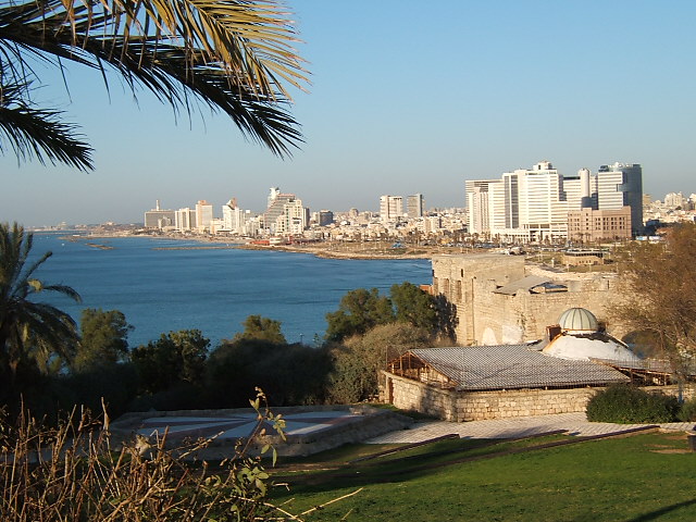 Tel Aviv as viewed from the nearby coastal town of Jaffa (Photo courtesy of Wikimedia Commons) 