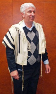 a man wearing a tallit