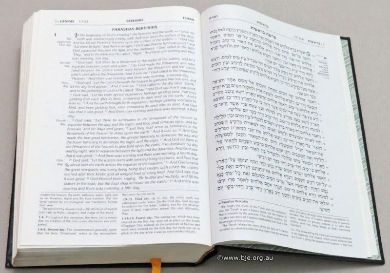 a photograph of an open Jewish Tanach (Bible)