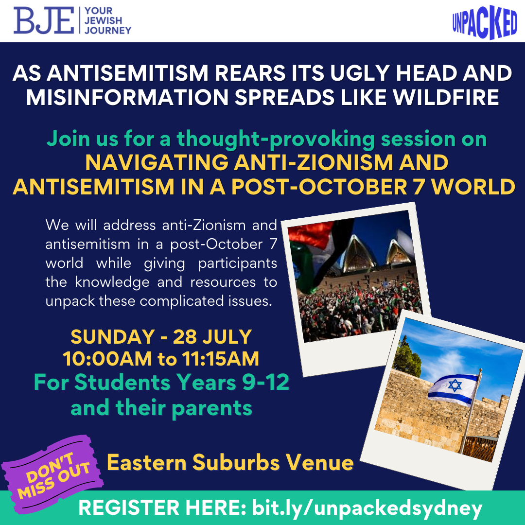 Navigating Anti-Zionism & Antisemitism in a post October 7 world - BJE